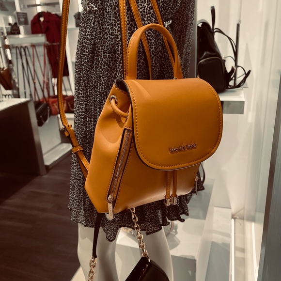 Michael Kors Handbags - Michael Kors Backpack Bag Phoebe XS Flap Drawstring Backpack Honeycomb New